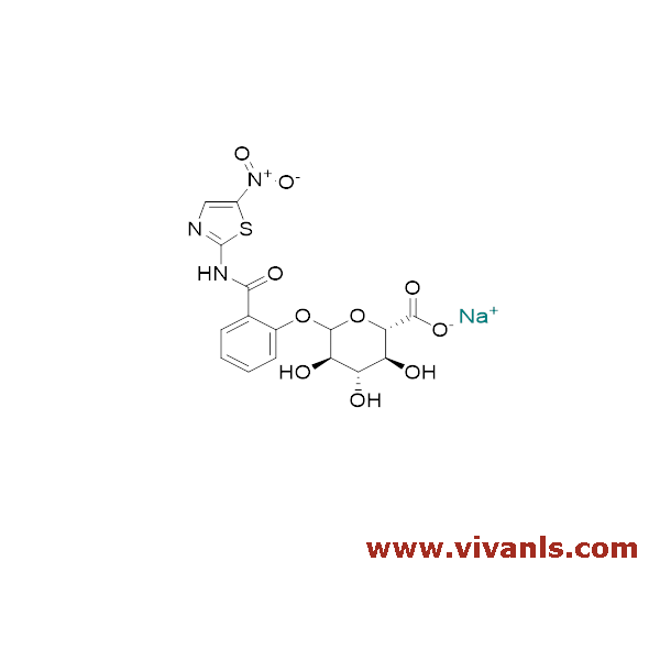 Glucuronides-Tizoxanide Glucuronide Sodium Salt-1654758726.png